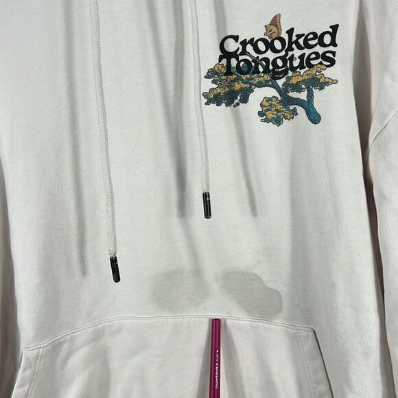 🔥🔥 CROOKED TONGUES Designer Graphic HOODIE SWEATSHIRT Unisex Size Medium - RAR - Picture 8 of 15